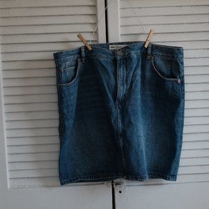 Asos Curve denim skirt